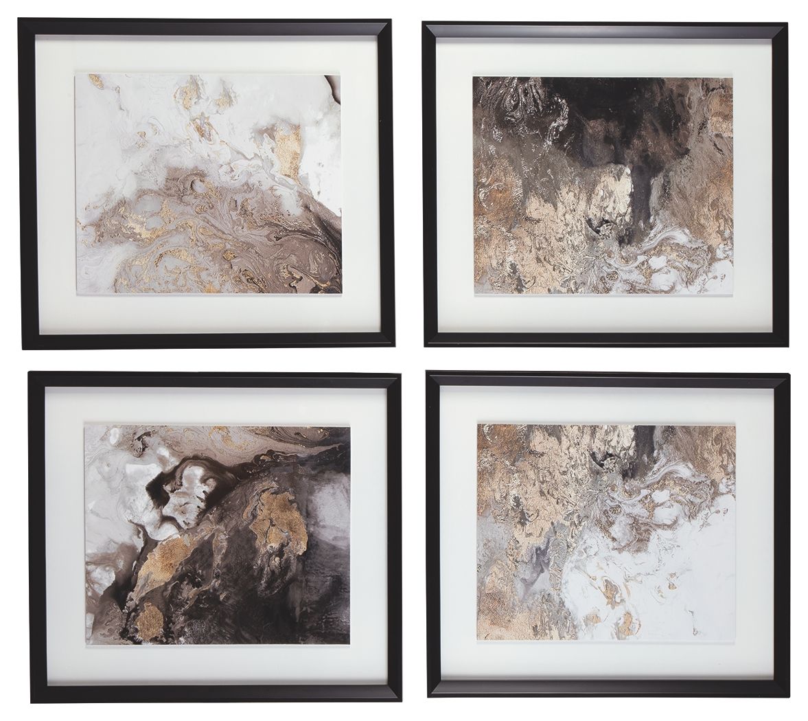Hallwood - Light Brown - Wall Art Set (Set of 4)