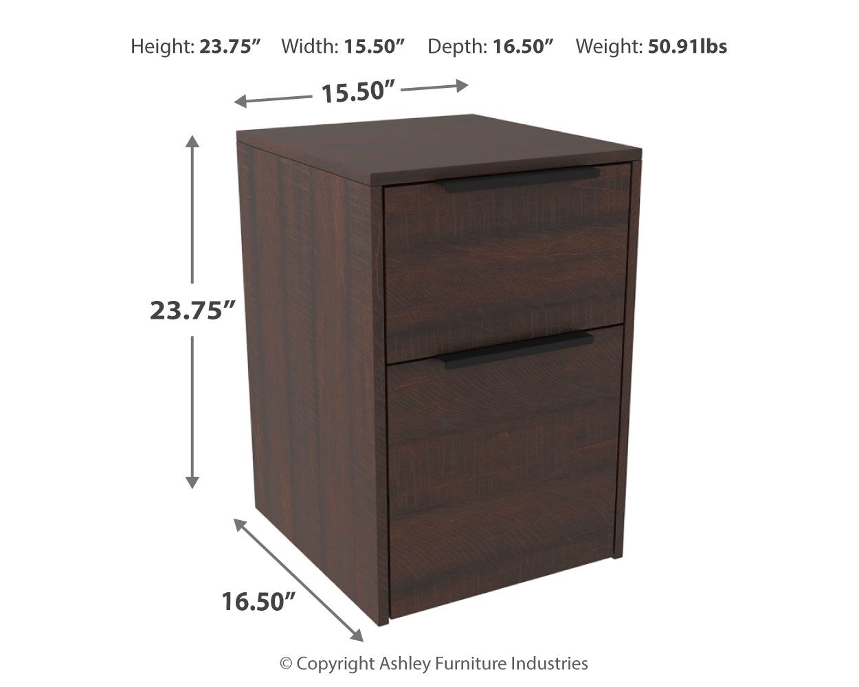 Camiburg - Warm Brown - File Cabinet