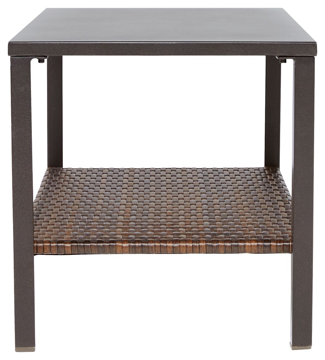 Zariyah - Dark Brown - Love/Chairs/Table Set (Set of 4)