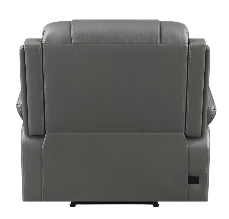 Flamenco - Tufted Upholstered Power Recliner - Charcoal