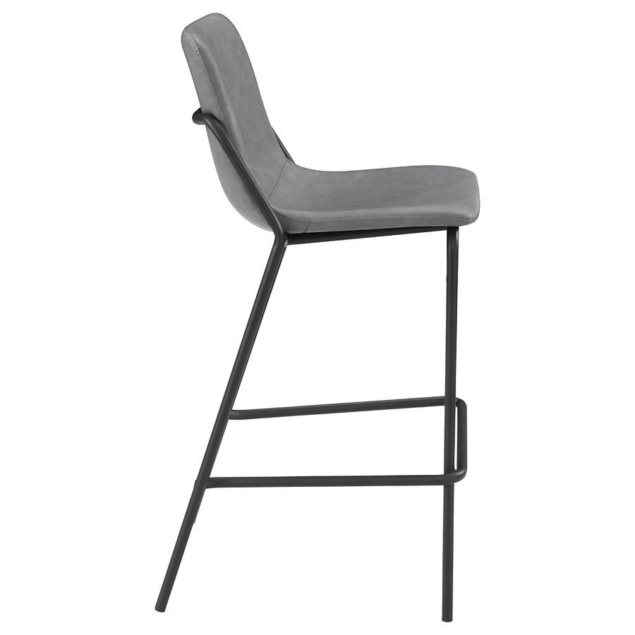 Earnest - Solid Back Upholstered Stools (Set of 2)