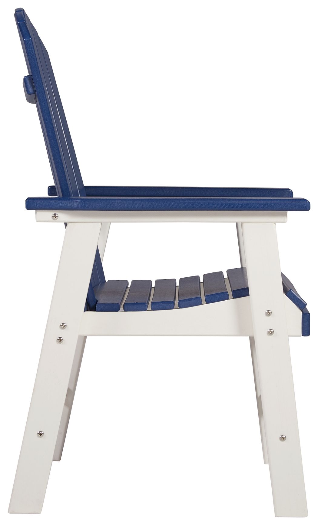 Toretto - Blue / White - Arm Chair (Set of 2)