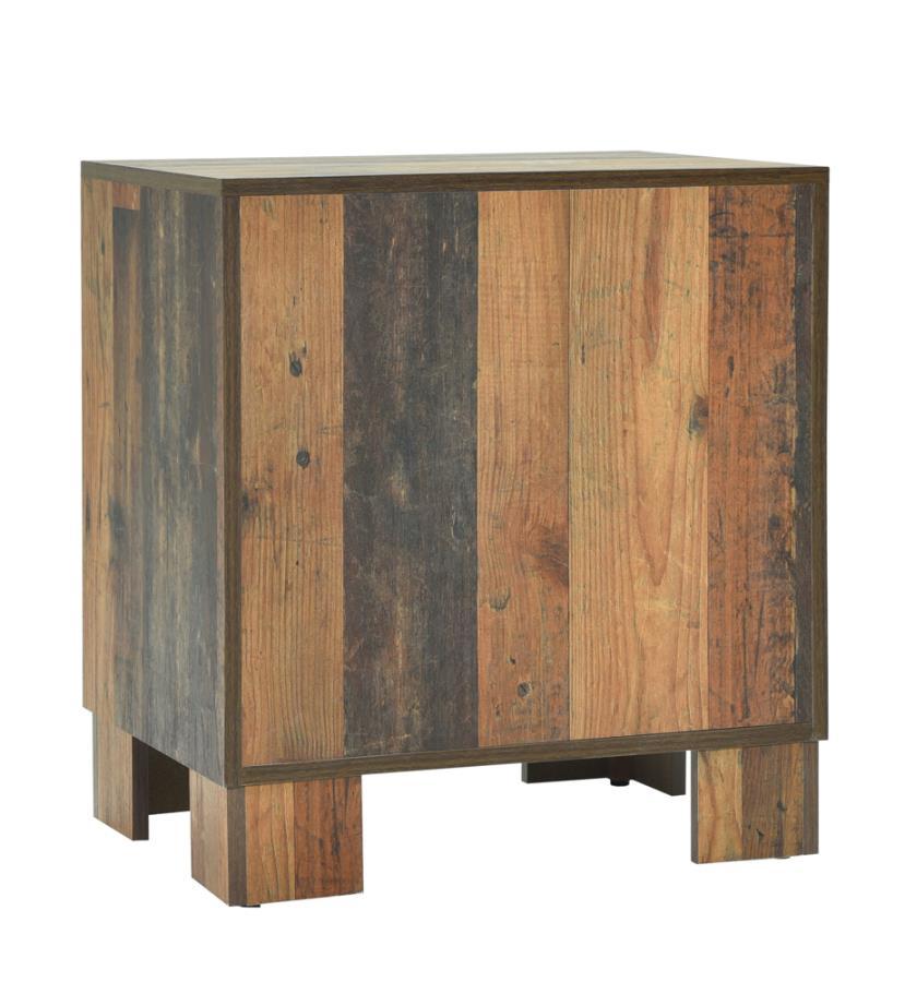 Sidney - 2-Drawer NightStand - Rustic Pine