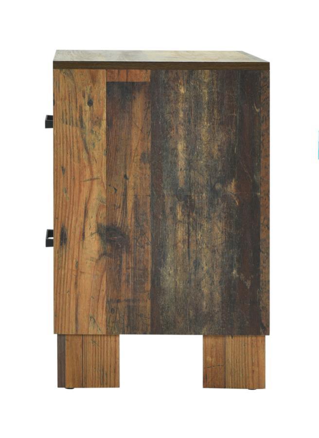 Sidney - 2-Drawer NightStand - Rustic Pine
