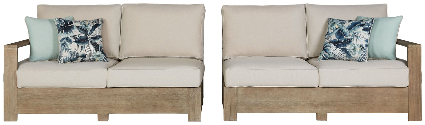 Silo - Brown - Raf/laf Loveseat W/Cush (Set of 2)
