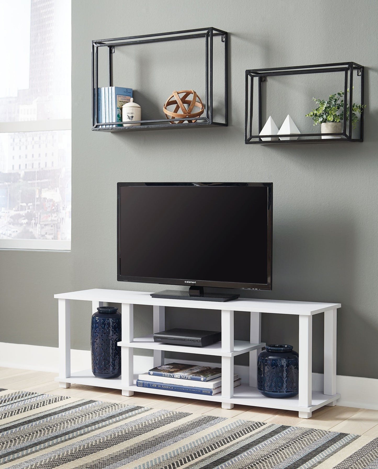 Baraga - White - TV Stand