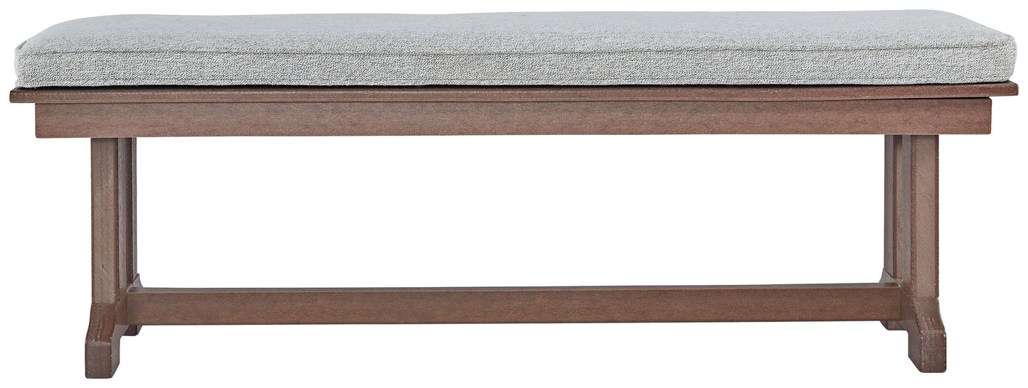 Emmeline - Brown - Bench With Cushion