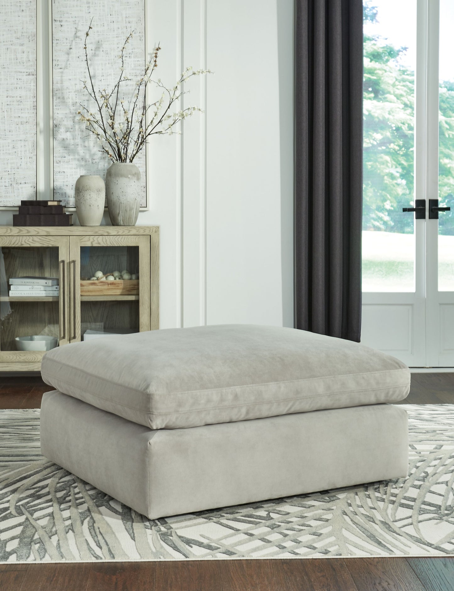 Sophie - Gray - Oversized Accent Ottoman
