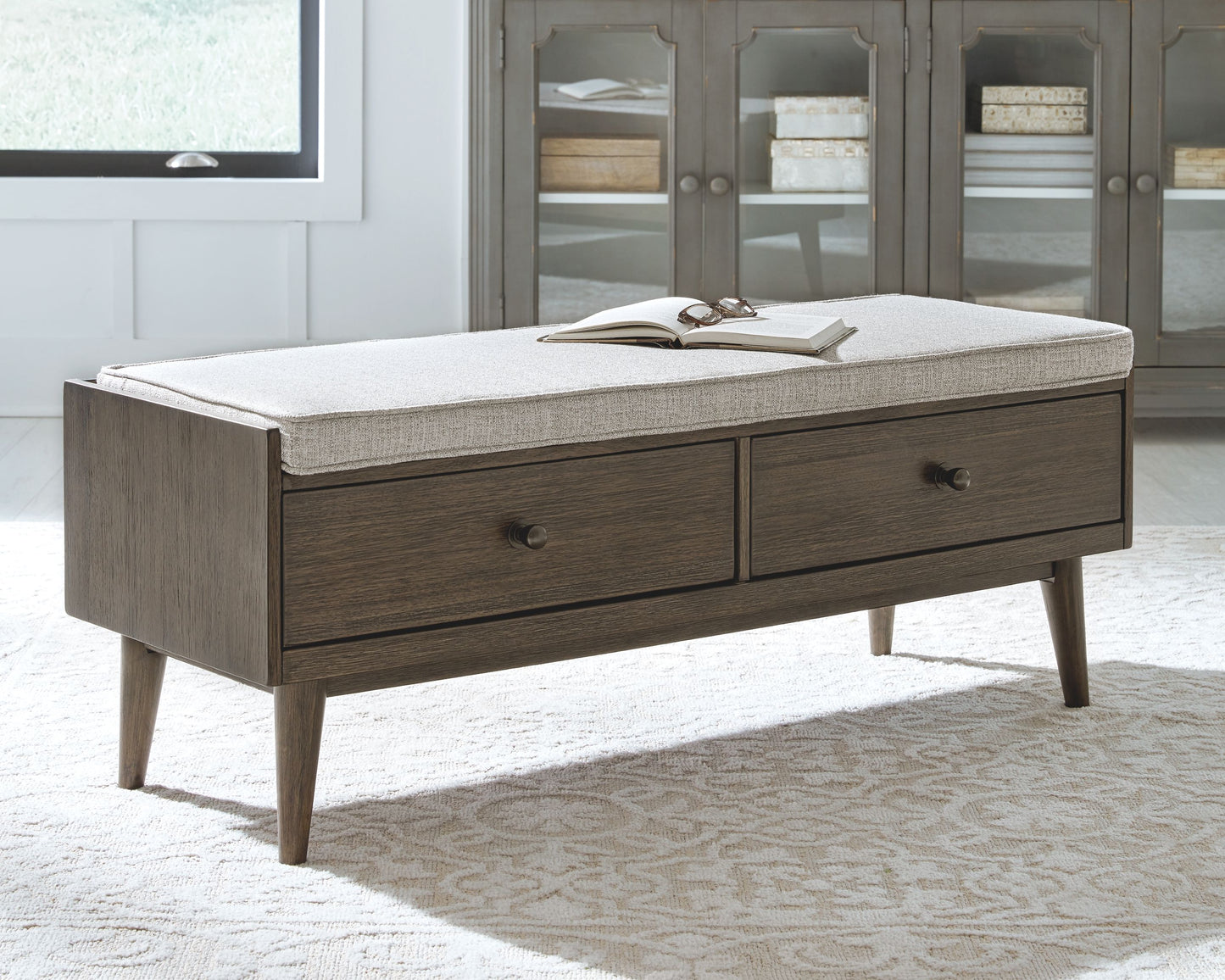 Chetfield - Beige / Brown - Storage Bench