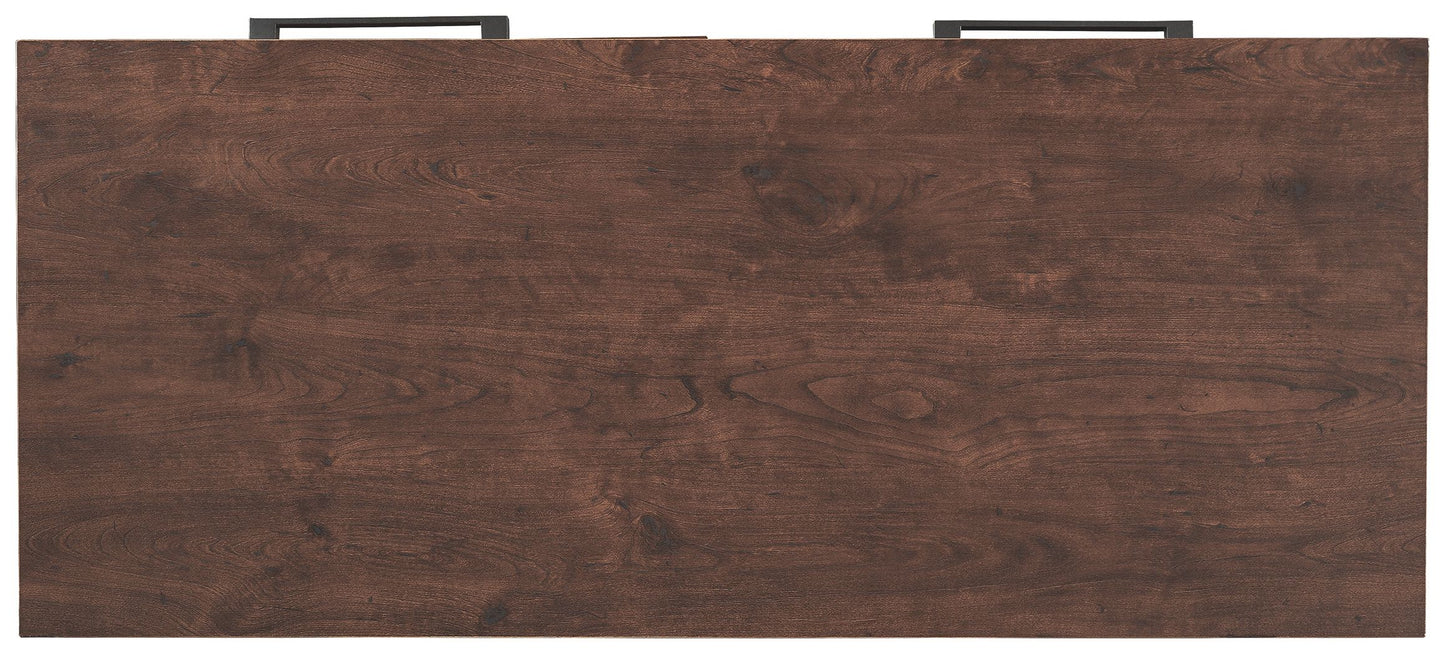 Horatio - Warm Brown / Gunmetal - Home Office Small Desk