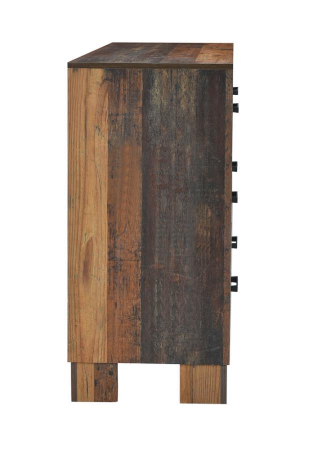Sidney - 6-Drawer Dresser - Rustic Pine