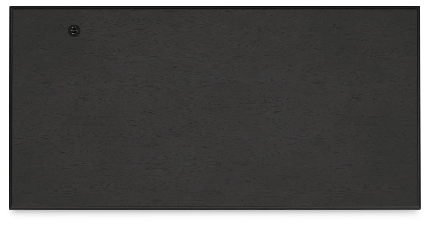 Beckincreek - Black - Home Office Storage Leg Desk