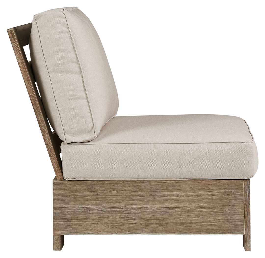 Silo - Brown - Armless Chair W/ Cushion