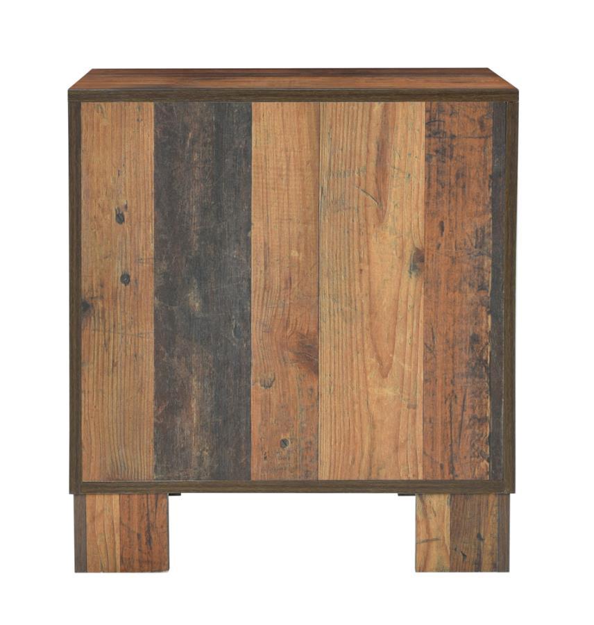 Sidney - 2-Drawer NightStand - Rustic Pine