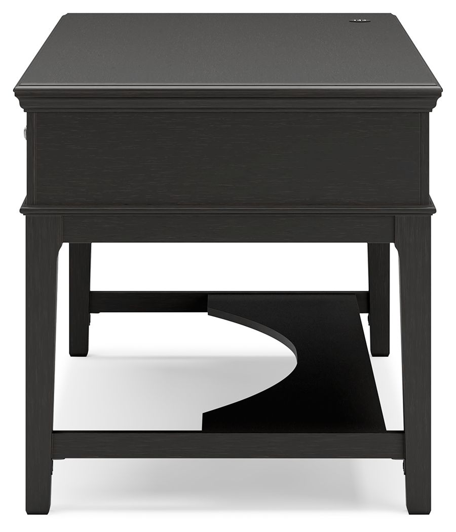 Beckincreek - Black - Home Office Storage Leg Desk