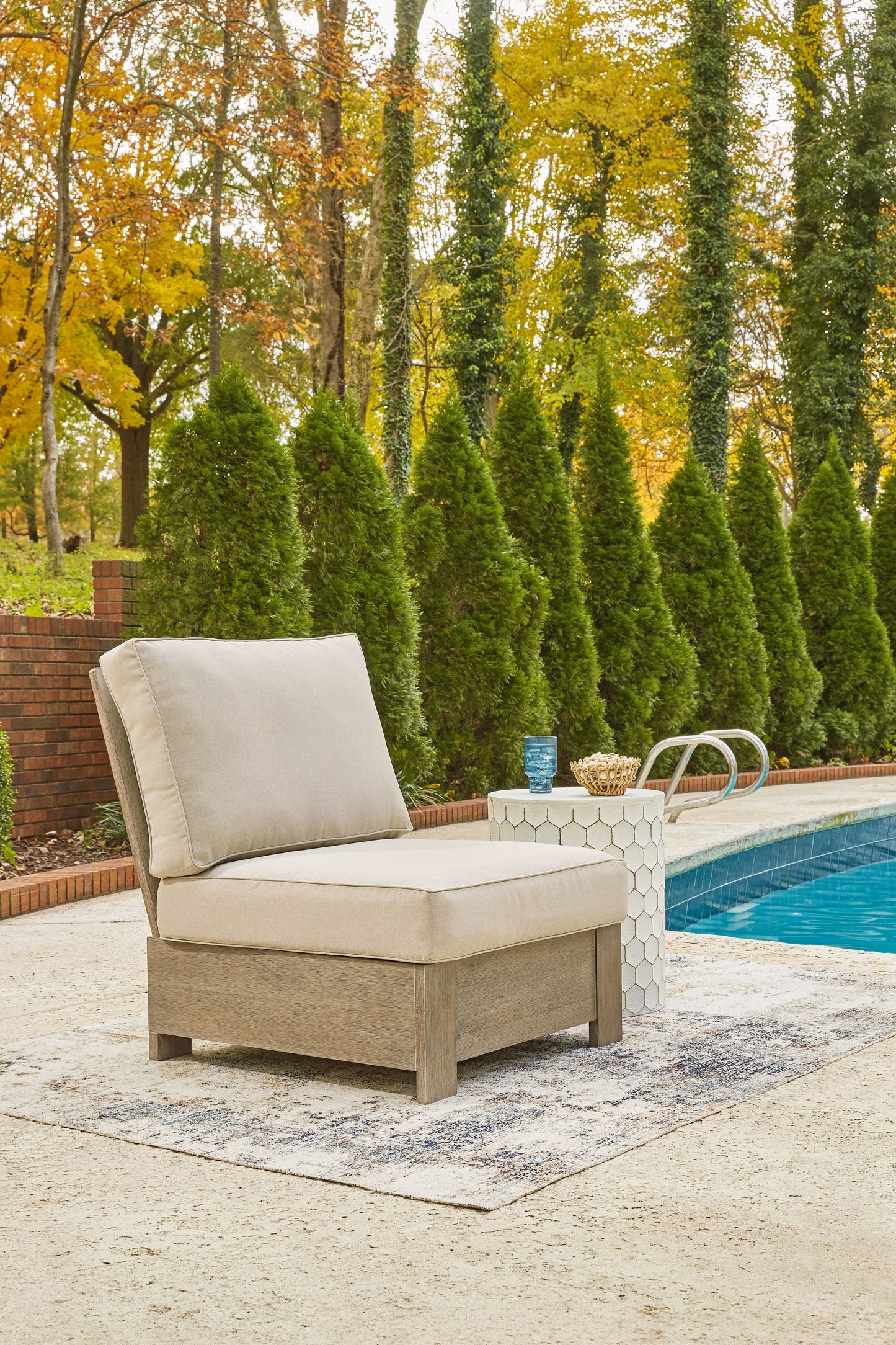 Silo - Brown - Armless Chair W/ Cushion
