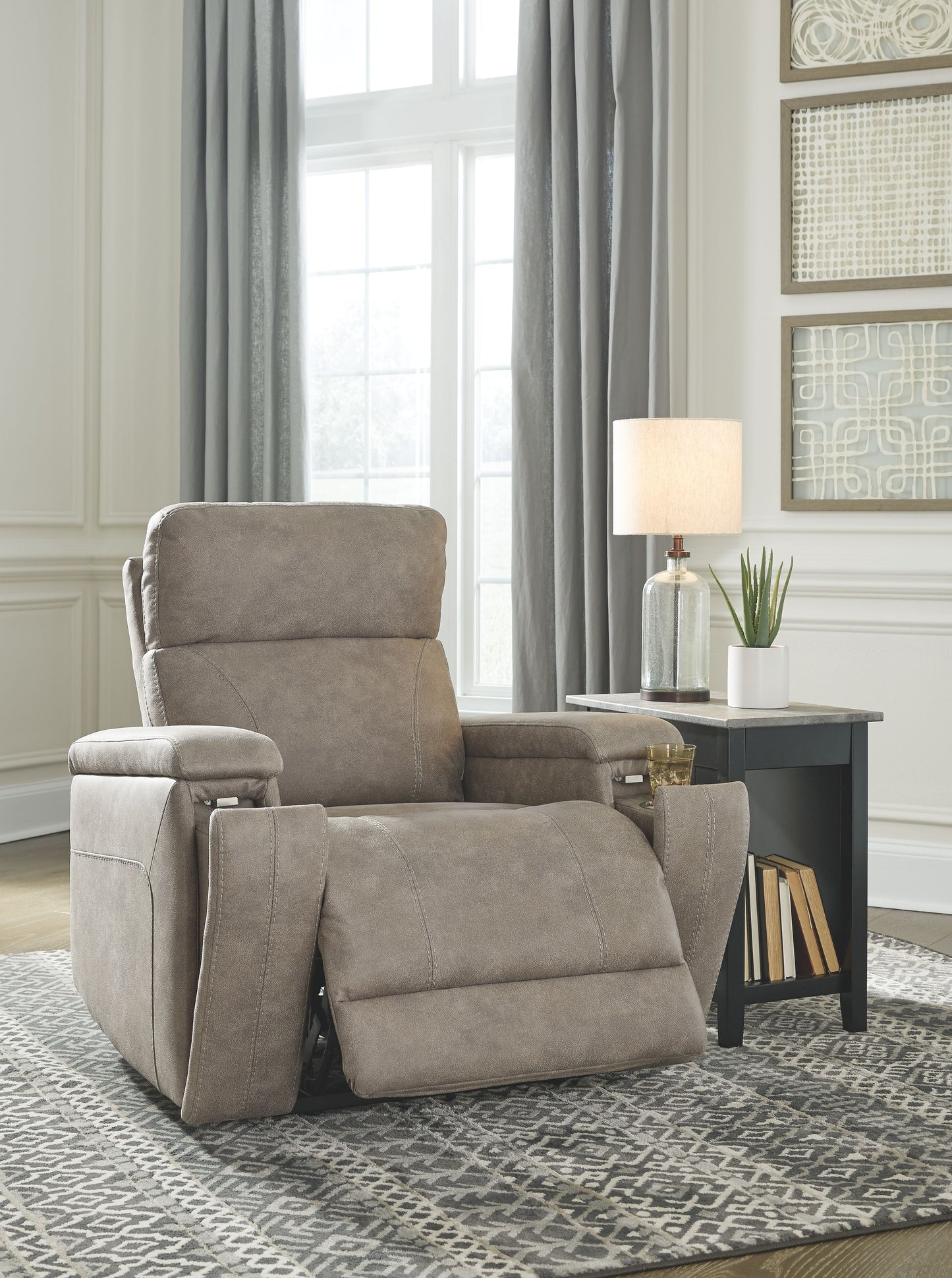 Rowlett - Fog - Pwr Recliner/Adj Headrest