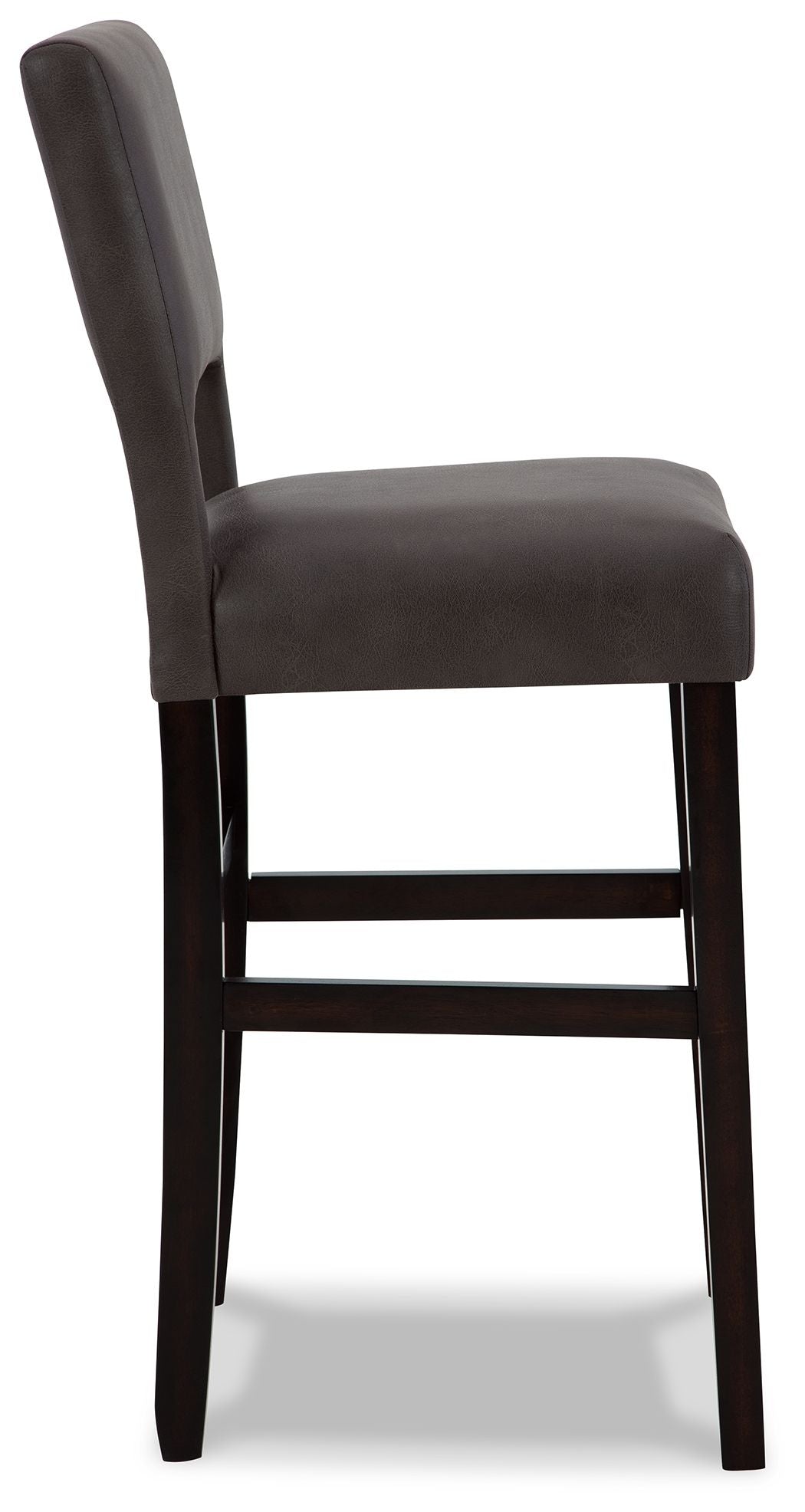 Leektree - Gray / Brown - Tall Uph Barstool (Set of 2)