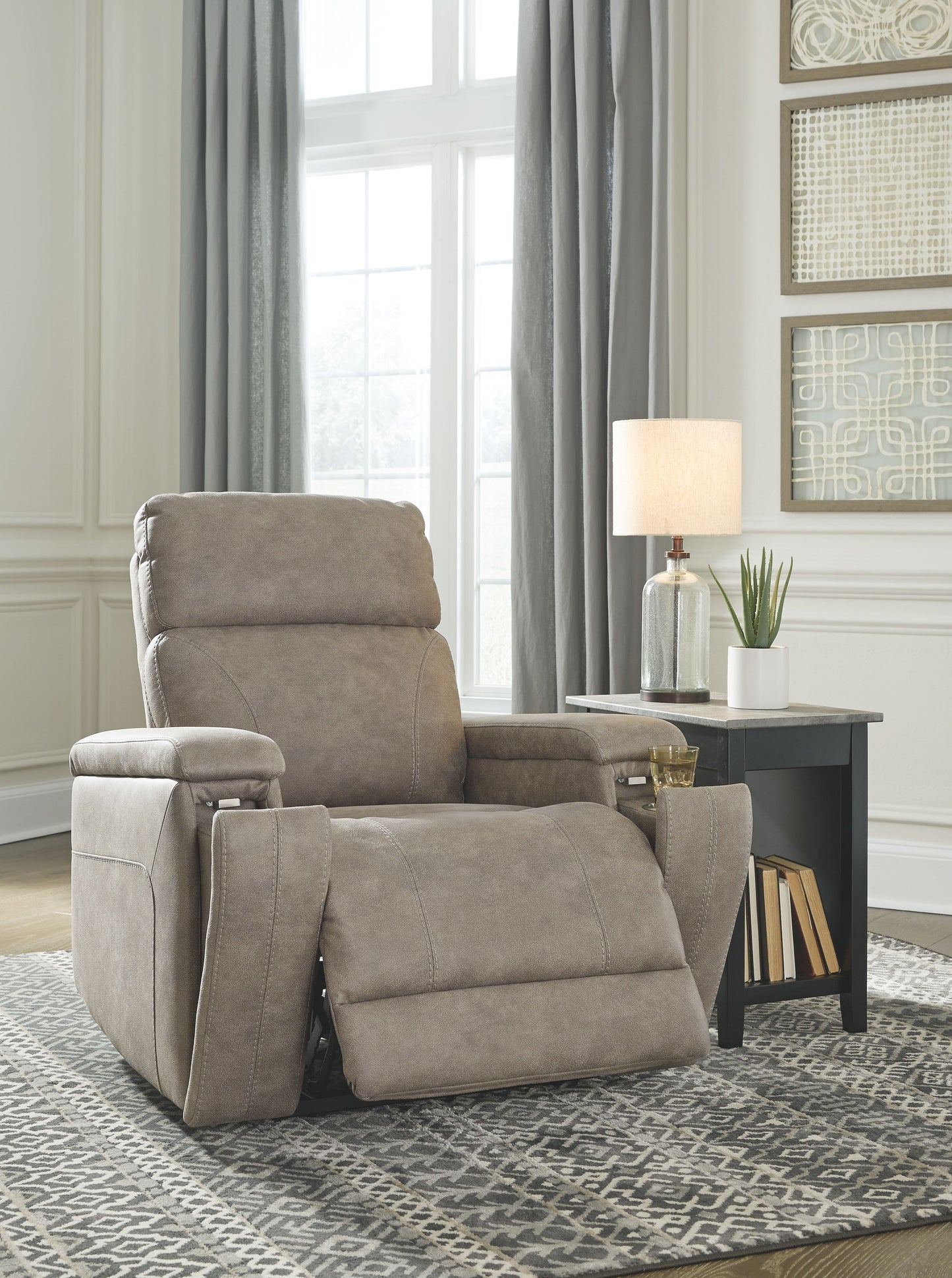 Rowlett - Fog - Pwr Recliner/Adj Headrest