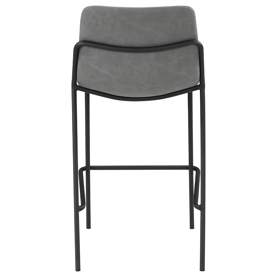 Earnest - Solid Back Upholstered Stools (Set of 2)