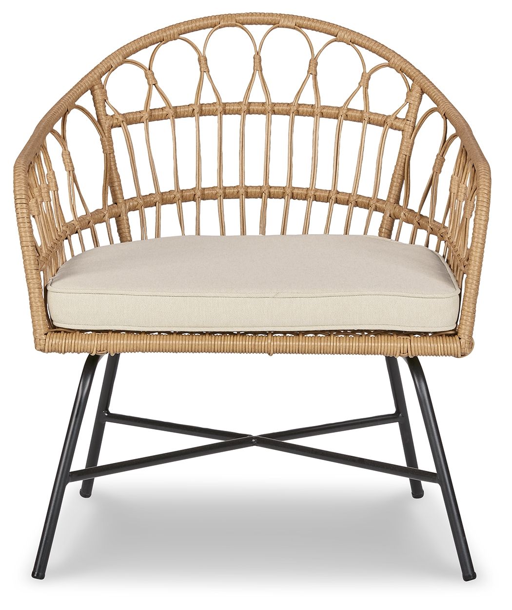 Hoonah - Natural / Cream/black - Accent Chair