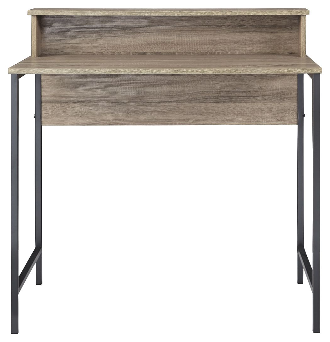 Titania - Light Brown / Gunmetal - Home Office Small Desk