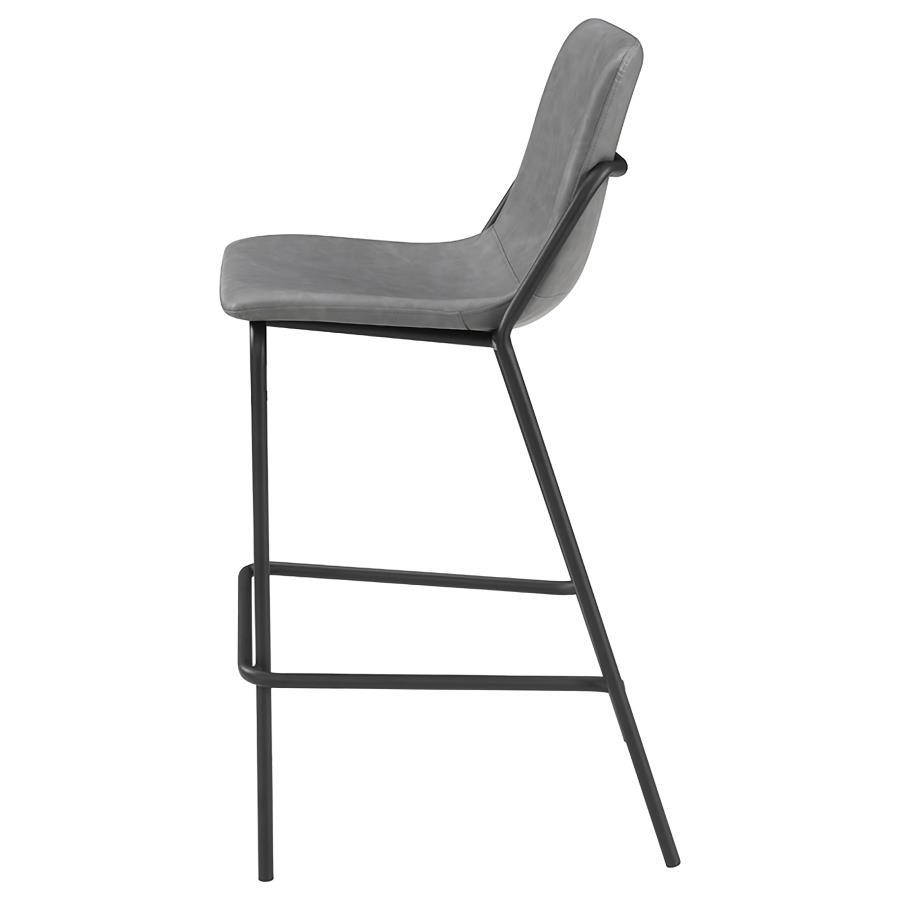 Earnest - Solid Back Upholstered Stools (Set of 2)