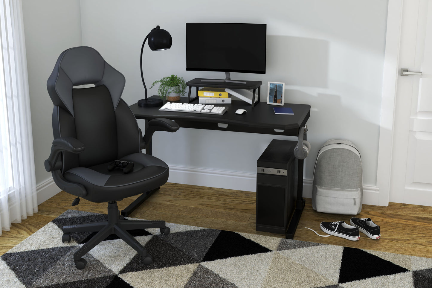 Lynxtyn - Black - Home Office Desk
