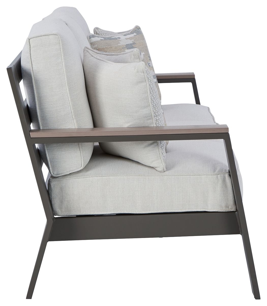 Tropicava - Taupe / White - Sofa With Cushion