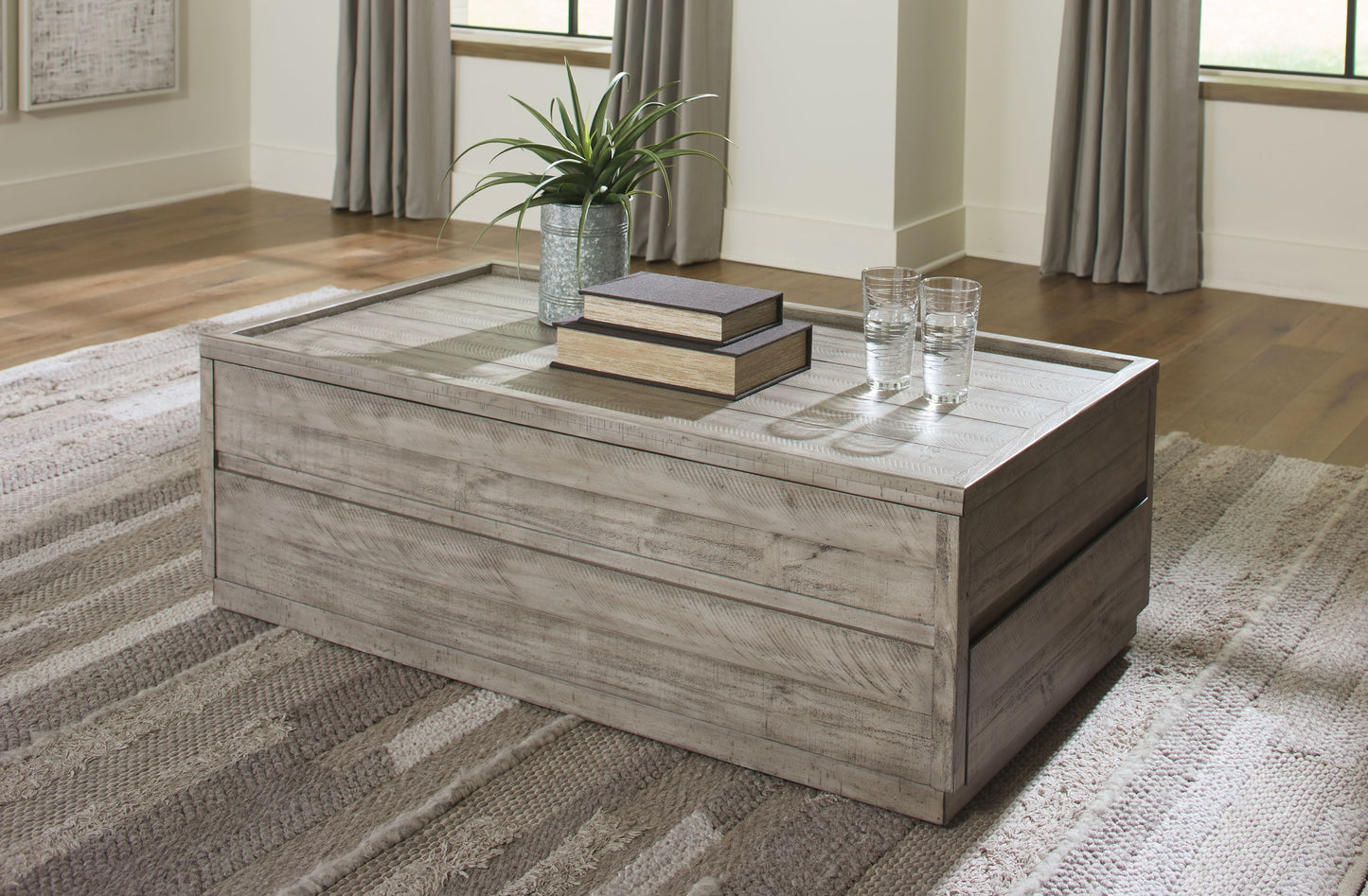 Naydell - Gray - Lift Top Cocktail Table