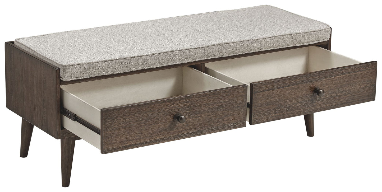 Chetfield - Beige / Brown - Storage Bench