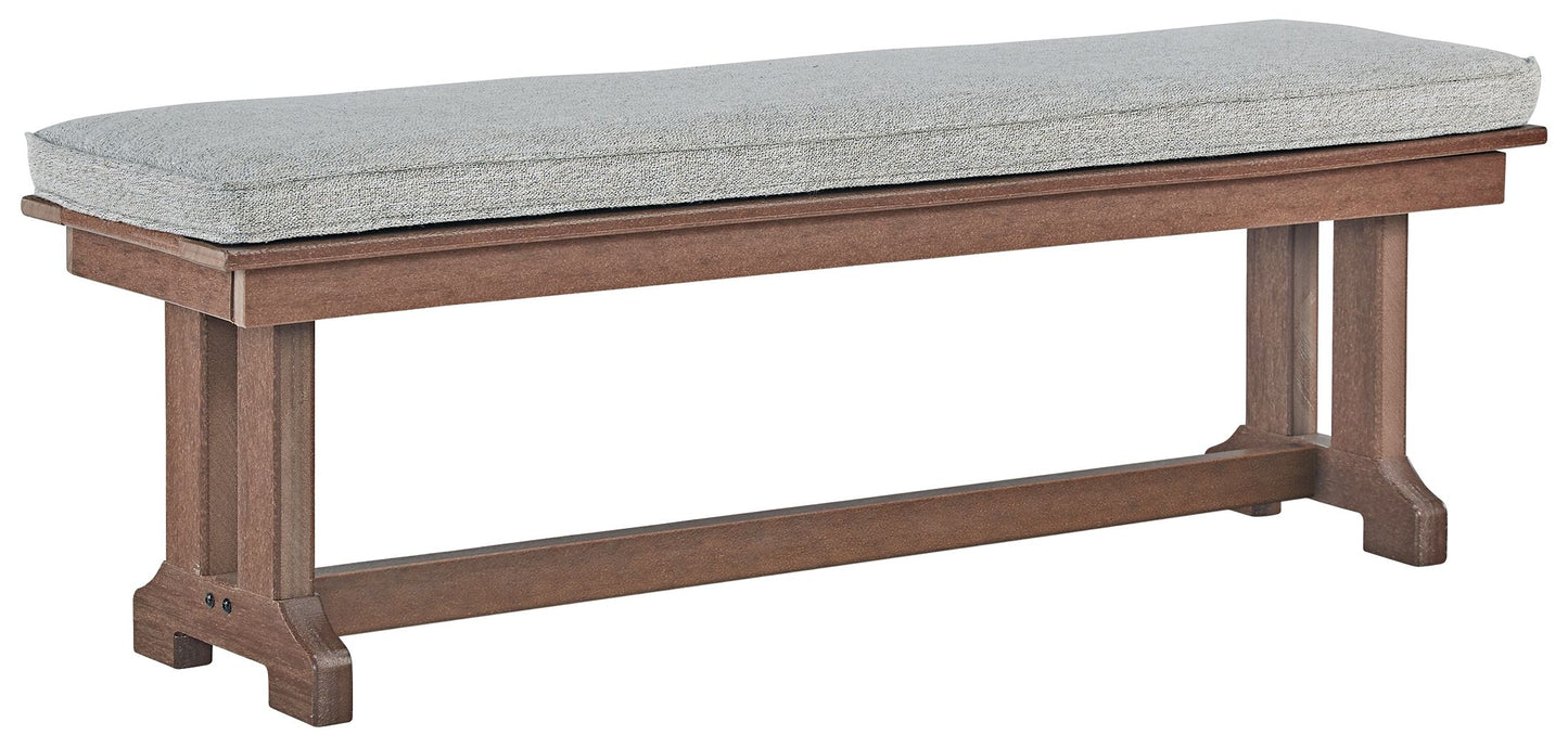 Emmeline - Brown - Bench With Cushion