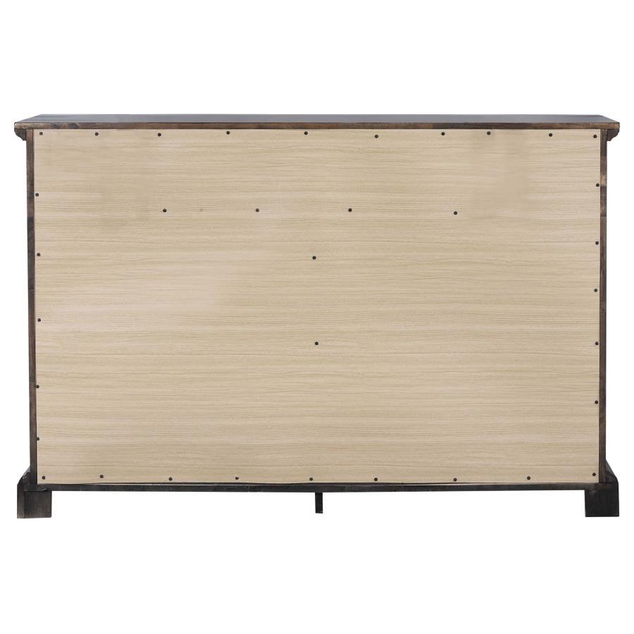 Elk Grove - 9-Drawer Dresser With Jewelry Tray - Vintage Bourbon