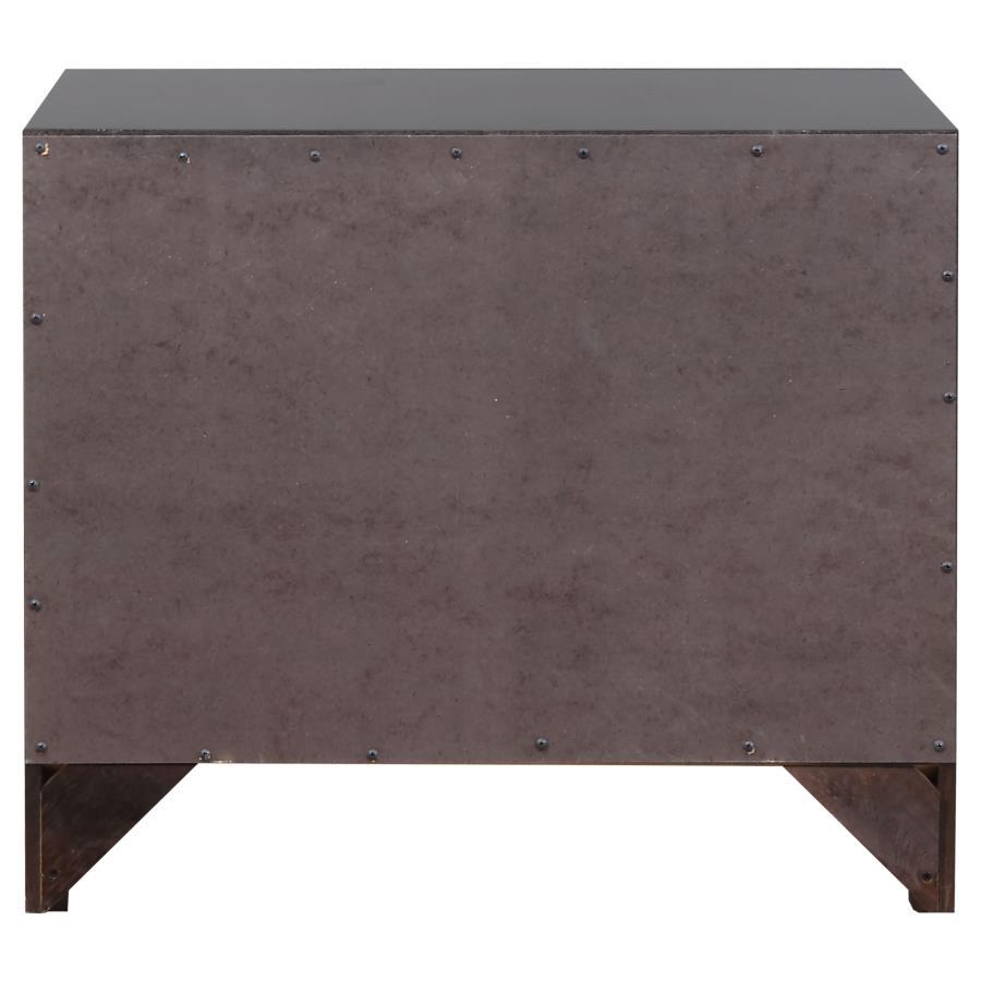 Phoenix - 2-Drawer Nightstand - Deep Cappuccino