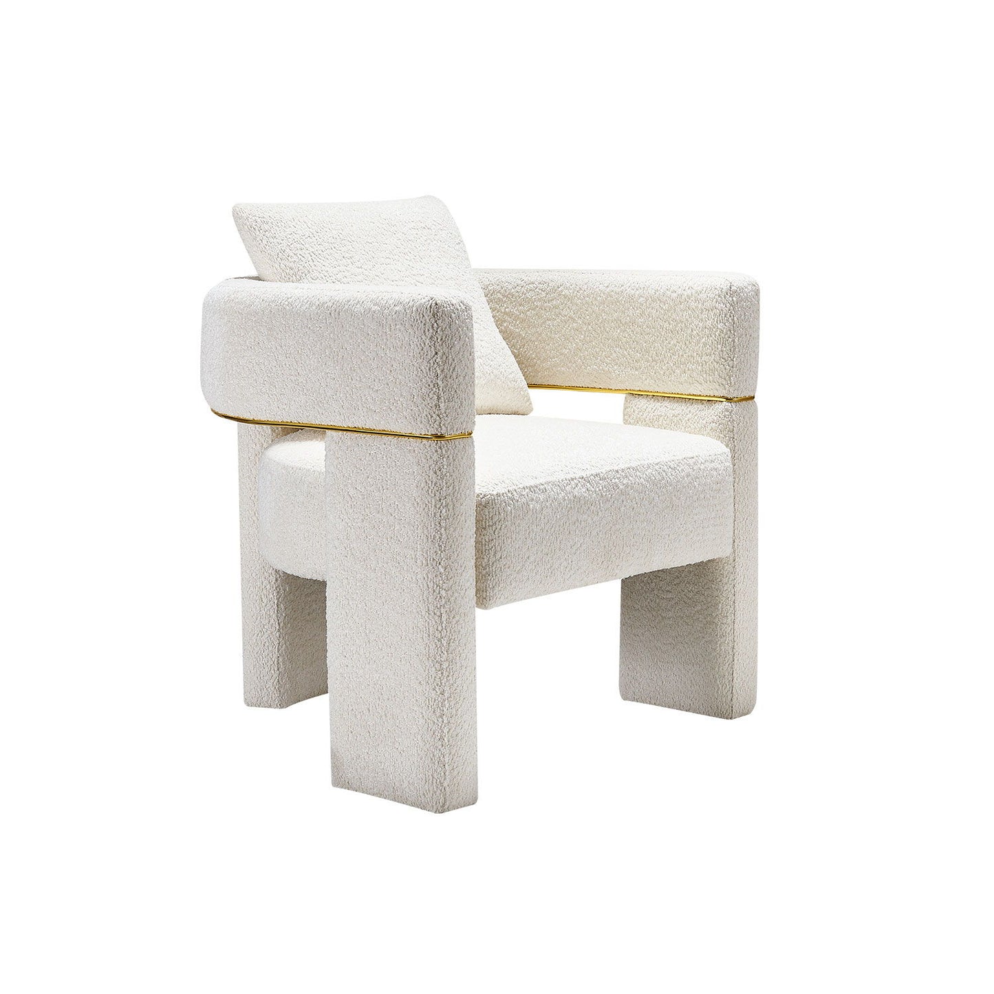Boucle Upholstered Accent Chair