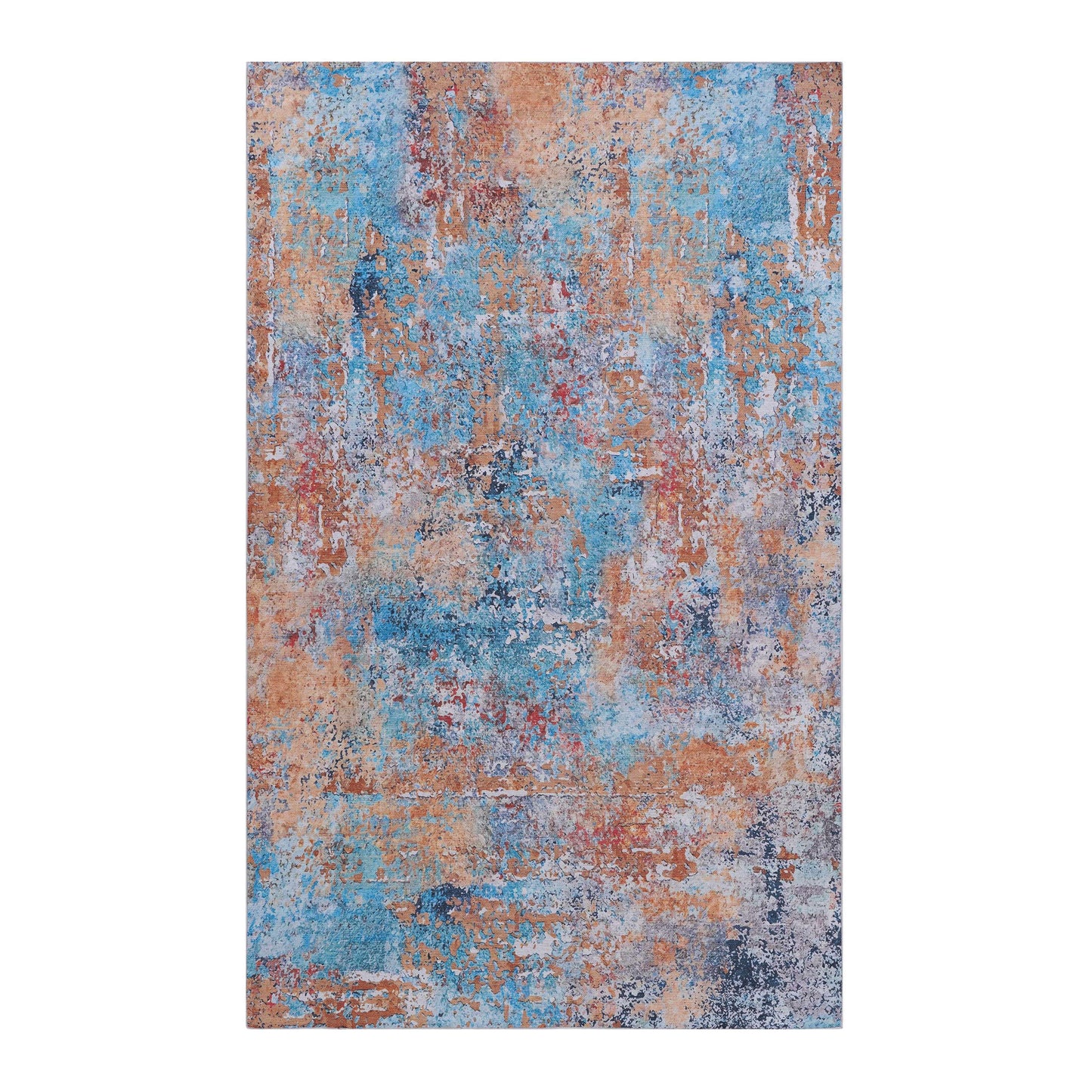 2' x 3' Machine Washable Area Rugs, Low-Pile, Non-Slip, Non-Shedding, Foldable, Kid & Pet Friendly Area Rugs For Living Room, Bedroom, Kitchen, Dining Room Rug, Perfect Gifts - Multi