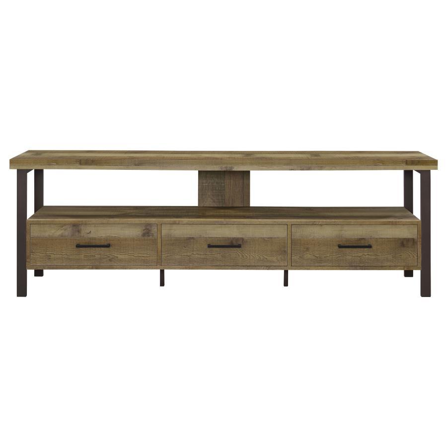 Ruston - 3-drawer Weathered Pine TV Console