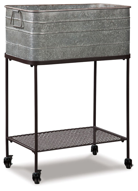 Vossman - Antique Gray / Brown - Beverage Tub