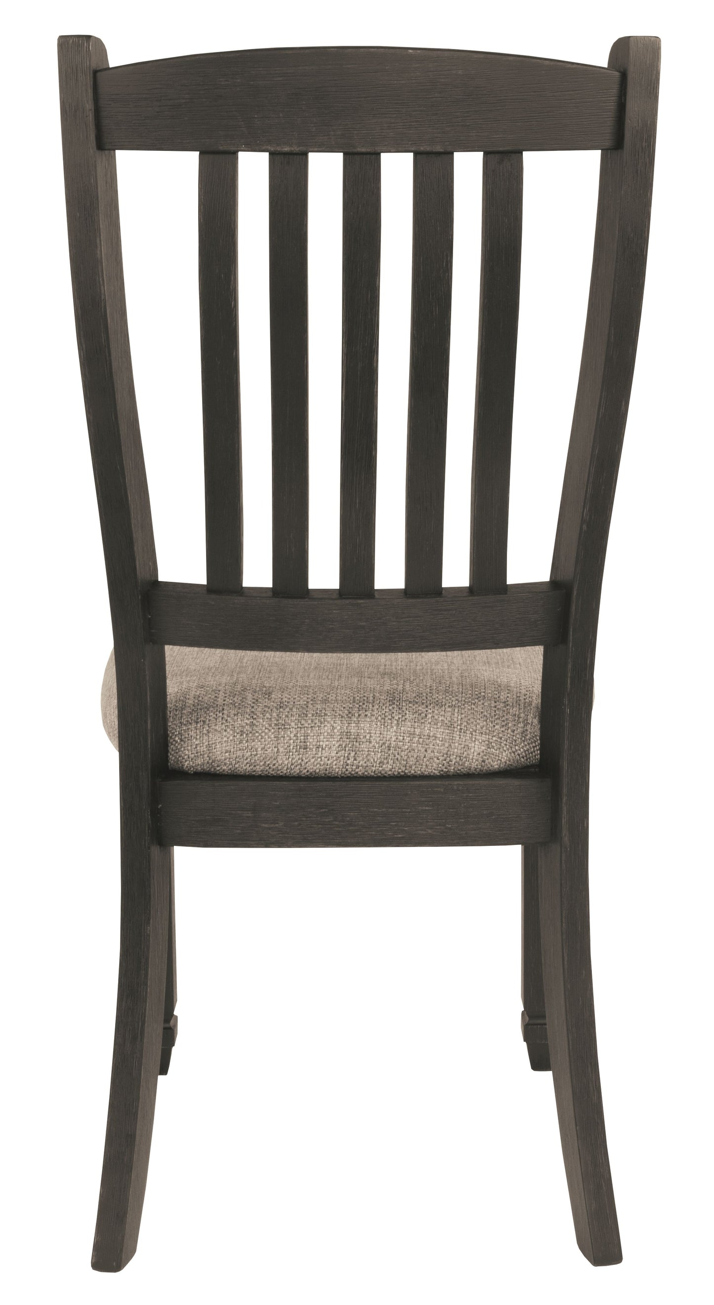 Tyler - Black / Grayish Brown - Dining Uph Side Chair (Set of 2) - Slatback