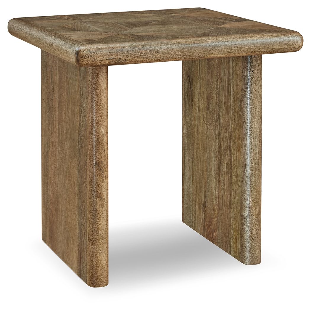 Lawland - Light Brown - Square End Table
