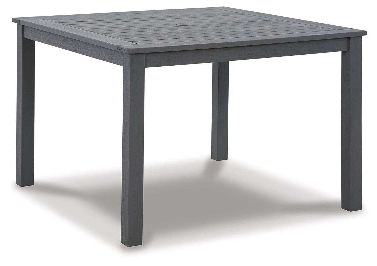 Eden Town - Gray - Square Dining Table W/Umb Opt