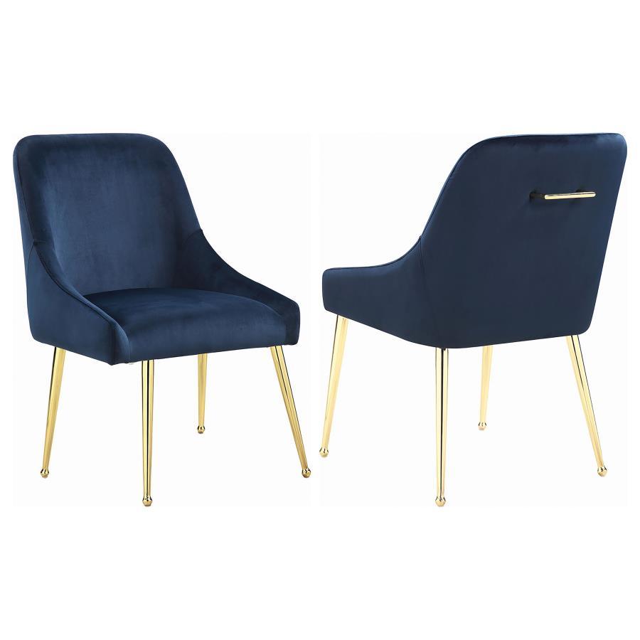 Mayette - Side Chairs (Set of 2) - Dark Ink Blue
