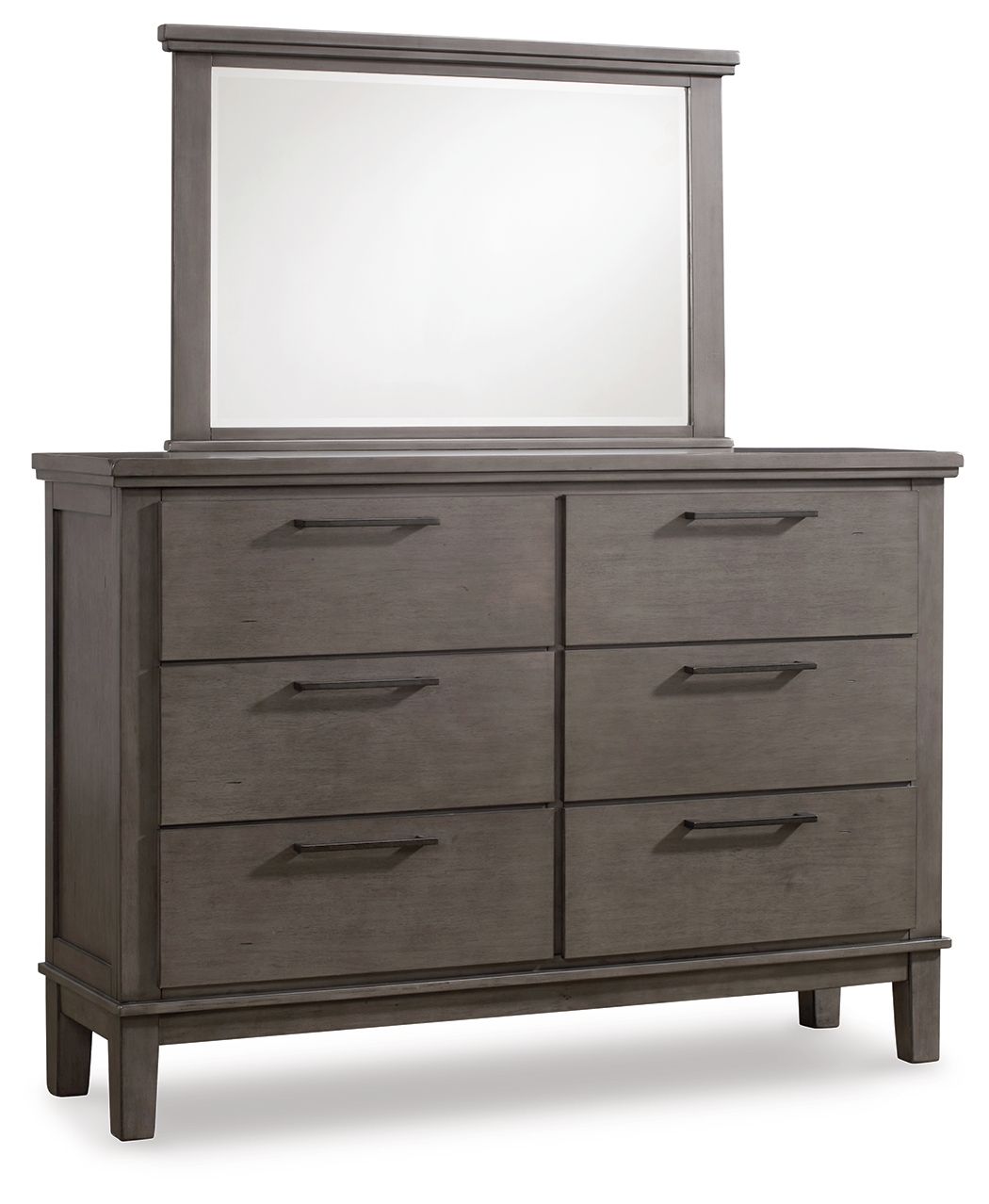 Hallanden - Gray - Dresser, Mirror