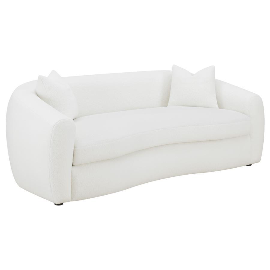 Isabella - 2-Piece Upholstered Tight Back Living Room Set - White