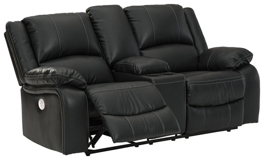 Calderwell - Power Reclining Loveseat With Console