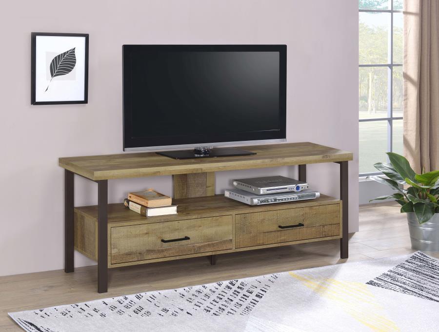 Ruston - 3-drawer Weathered Pine TV Console