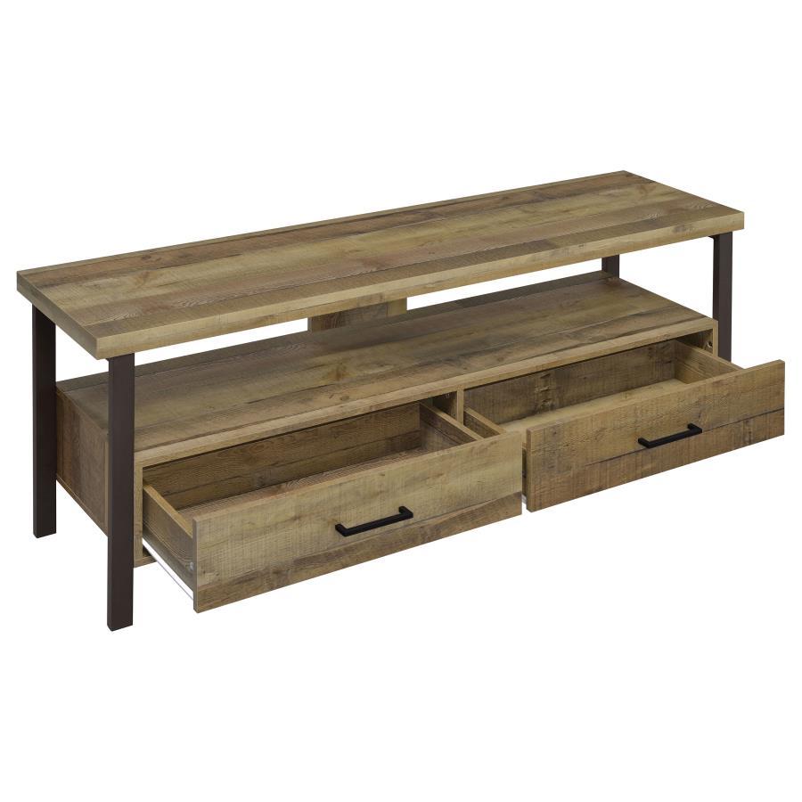 Ruston - 3-drawer Weathered Pine TV Console