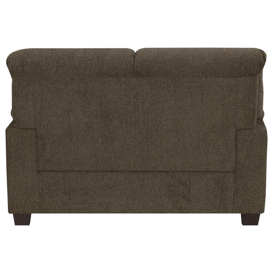 Clemintine - Upholstered Loveseat with Nailhead Trim