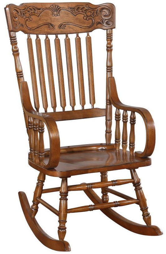 Sara - Back Rocking Chair - WArm - Brown