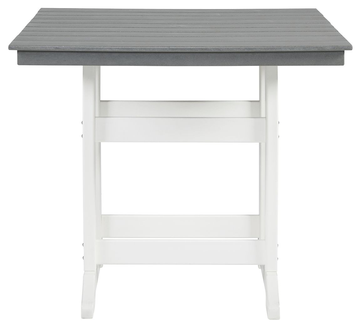 Transville - Gray / White - Square Counter Tbl W/Umb Opt